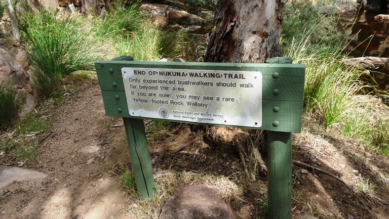 Ende des Trails für "Spaziergänger"